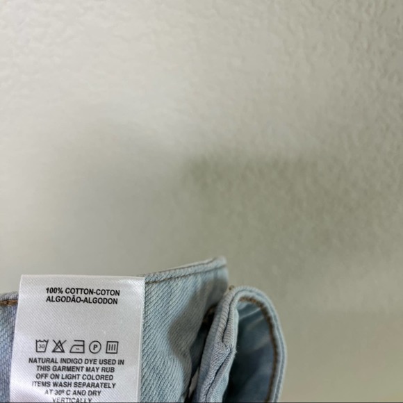 DL1961 Jerry High Rise Vintage Straight Jean Light Wash Raw Hem Size 28 - Picture 8 of 11